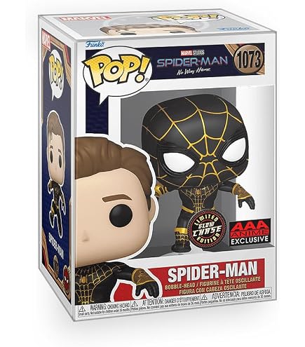 Amazon.com: Funko Pop Marvel's Spiderman No Way Home: (Black/Gold
